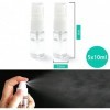 Lot de 5 flacons vaporisateurs de 10 ml en plastique transparent - Pour femme et homme - Rechargeable - Articles de toilette 