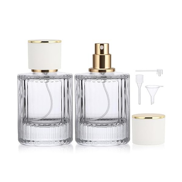 Segbeauty Vaporisateur Parfum Rechargeable, Flacon Parfum Vide, 2 P