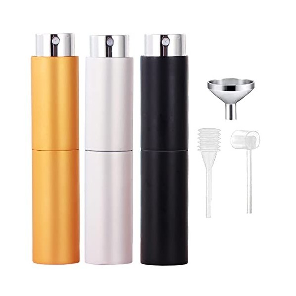 SONGQEE Mini atomiseur de parfum portable rechargeable, flacon de parfum, vaporisateur de parfum, flacons de voyage, atomiseu