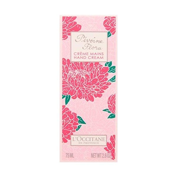 Crème pour les mains pivoine flore - 75 millilitres.