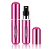 Soleebee Lot de 2 vaporisateurs de parfum rechargeables - 5 ml - Brillant - Mini vaporisateur portable - Pour sac à main, voy