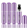 Soleebee Lot de 2 vaporisateurs de parfum rechargeables - 5 ml - Brillant - Mini vaporisateur portable - Pour sac à main, voy