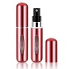 Soleebee Lot de 2 vaporisateurs de parfum rechargeables - 5 ml - Brillant - Mini vaporisateur portable - Pour sac à main, voy