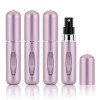 Soleebee Lot de 4 vaporisateurs de parfum rechargeables - 5 ml - Mini vaporisateur portable pour les voyages, les voyages - R