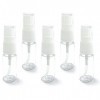 Jancosta Lot de 5 flacons vaporisateurs de 10 ml en plastique transparent pour brumisation fine - Pour femme et homme - Recha