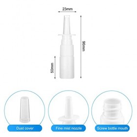 Vaporisateur nasal Flacon vaporisateur nasal vide rechargeable vaporisateur de 10 ml Vaporisateur de pompe pour le nez vapori