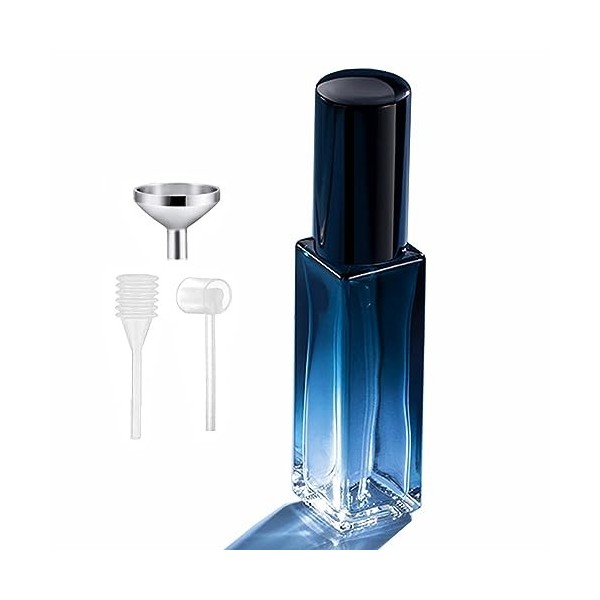 SONGQEE Atomiseur de parfum rechargeable, mini flacons vaporisateurs de parfum de voyage vides en verre portable pour parfum 