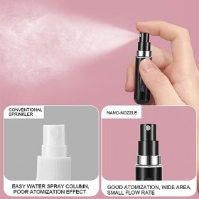 Lot de 4 atomiseurs parfum de 5 ml,atomiseur parfum rechargeable, mini atomiseur portable,atomiseur poche,vaporisateurs pour 