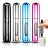 Recharge Parfum 4 pièces – Vaporisateur Parfum Voyage - Bouteille de Parfum Rechargeable Pour les Voyages – Leger et Compac