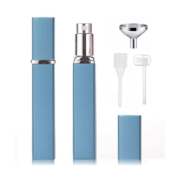 SONGQEE Atomiseurs de parfum rechargeables - Mini flacon pulvérisateur vide portable pour après-rasage - Brume fine - Pour vo