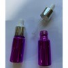 CMJ Lot de 2 flacons vides en verre violet métallisé de 5 ml