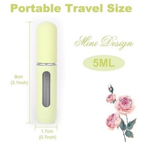 6 Pcs Vaporisateur Parfum 5ml Vaporisateur Parfum Voyage Vaporisateur Parfum Vide Flacon Parfum Rechargeable Mini Flacon Parf