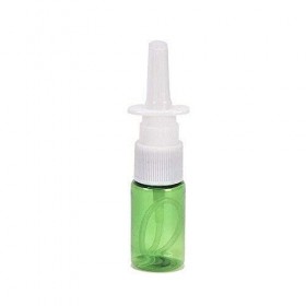 CMJ Lot de 3 flacons en plastique vides rechargeables pour pompe nasale Vert 10 ml