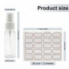 FINEASY 12PCS 30ml Flacon Spray Vide Rechargeable Vaporisateur,Pulvérisateur Atomiseur,Bouteille de Voyage Transparente,Vapor