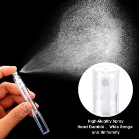 Bewudy Travel Mini Parfum Rechargeable Vaporisateur, 7 Pack 5ml Vaporisateur de parfum portable, cas de pompe à parfum, parfu