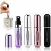 Gigmeta Lot de 4 Bouteille Vaporisateur de Parfum de Voyage, 5ml Mini Portable Voyage Parfum Atomiseur Bouteille Vaporisateur