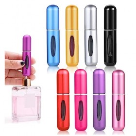 AWAVM 8Pcs 5ml Mini Portable Voyage Parfum Atomiseur Bouteille Vaporisateur Parfum Voyage Vide,Flacon Parfum Vide,Vaporisateu
