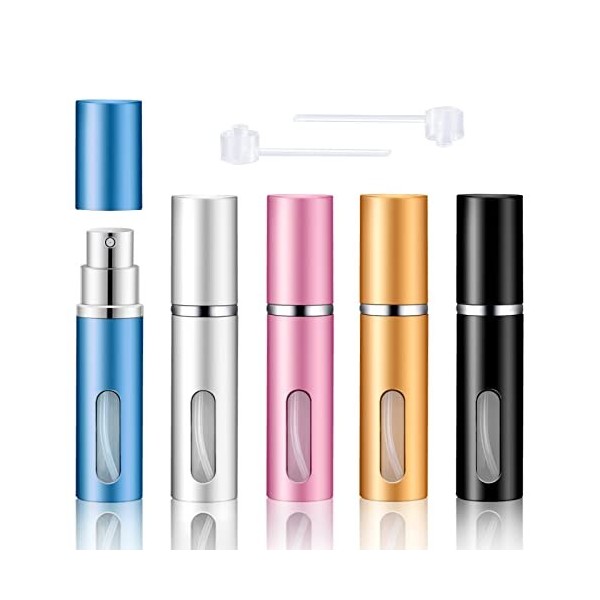 Awumbuk 4 Pièces 6 ml Flacon Parfum Vide, Haute Qualité Atomiseur De Parfum Rechargeable, Lavable Vaporisateur Parfum Recharg