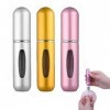 Bouteille Vaporisateur de Parfum, Atomiseur Parfum, 3Pcs Flacon Parfum Vide, Mini Vaporisateur Voyage, Mini Portable Bouteill