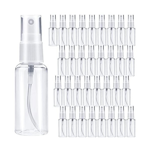 DKBT Flacon Spray Vide 30ml 35 Pièces Vaporisateur Parfum Vide, Bouteille Spray Vide, Flacons et Vaporisateurs Vides, Plastiq