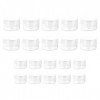 20 PCS Pots Cosmétiques Vide en Plastique Clair, Mini pot transparent avec bouchon à vis, De Voyage Conteneurs Cosmétiques, p