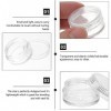 20 PCS Pots Cosmétiques Vide en Plastique Clair, Mini pot transparent avec bouchon à vis, De Voyage Conteneurs Cosmétiques, p