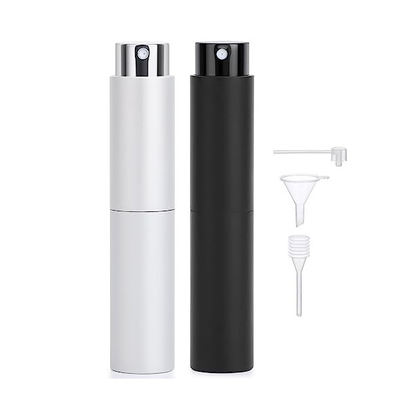 Segbeauty Vaporisateur Parfum, Vaporisateur de Sac Rechargeable, 2 Pièces Atomiseur Parfum Vide 10ml, Recharge Parfum pour Tr