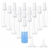 MIVIDE 20pcs Flacon Vaporisateur 100ml, Flacon Spray Vide Plastique, Vaporisateur Vide Transparent Réutilisable pour Voyage, 