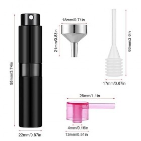 8ml Vaporisateur de Parfum, Bouteille Vaporisateur de Parfum, Vaporisateur Parfum Vide, Atomiseur Parfum, Atomiseur de Parfum