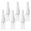 Sliverdew Lot de 6 vaporisateurs nasaux vides rechargeables pour eau, parfum, huiles essentielles, 20 ml