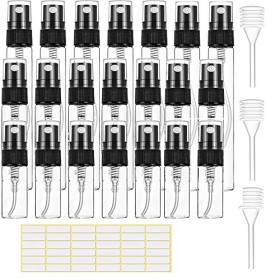 Reforung Lot de 21 Vaporisateur Parfum Vide Mini Flacons Vaporisateurs Voyage Bouteille Vaporisateur de Poche Portable Mini S