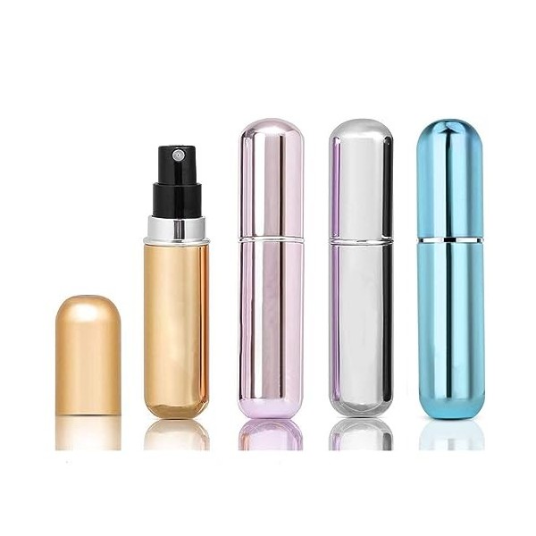 Mini-atomiseur de parfum pour Voyage (Bouteille vaporisateur vide en  aluminium) - Doré - Cosmétique sur