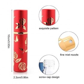 Fezf 2pcs 10ml Petit Flacon Pulvérisateur, 1pc 5ml Distributeur, Flacon Pulvérisateur De Parfum, Adapté Aux Voyages, Produits