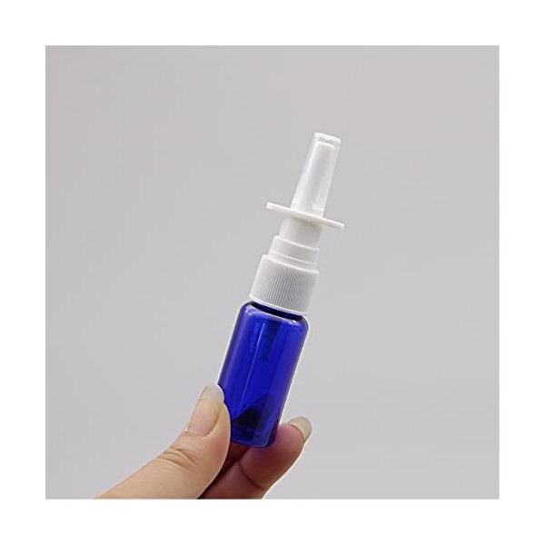 Flacons de Vaporisateurs Nasaux Fine Brume PulvéRisateurs Spray Nasal Rechargeable Nasal Bouteilles Rechargeables Bleu Plasti