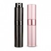 WeddHuis 2 Pcs 8ml Vaporisateur Vide de Sac Rechargeable, Atomiseur Parfum, Recharge Spray Flacon de Parfum, Pulverisateur Vo