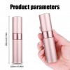 WeddHuis 2 Pcs 8ml Vaporisateur Vide de Sac Rechargeable, Atomiseur Parfum, Recharge Spray Flacon de Parfum, Pulverisateur Vo