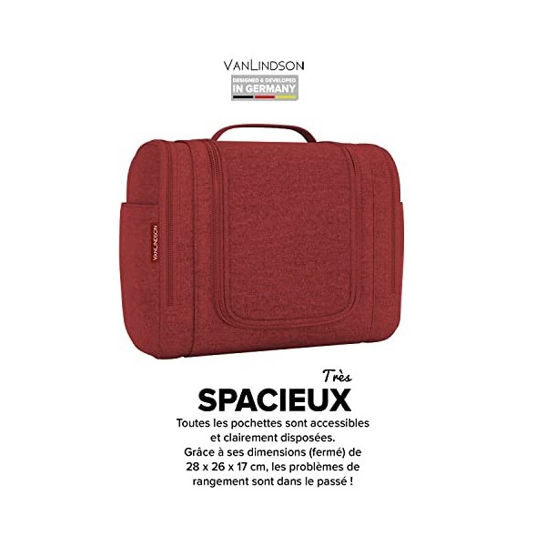 Trousse de Toilette XXL [Design 2023] Trousse de Toilette Voyage Homme Grande Trousse de Toilette Femme Maquillage [9 litres 