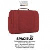 Trousse de Toilette XXL [Design 2023] Trousse de Toilette Voyage Homme Grande Trousse de Toilette Femme Maquillage [9 litres 