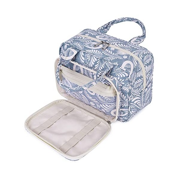 Narwey Trousse de Toilette Grande Femme Sac de Toilette Accessoires de Voyage Trousse Maquillage Femme Organisateurs de Toile