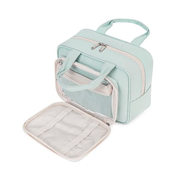 Narwey Trousse de Toilette Grande Femme Sac de Toilette Accessoires de Voyage Trousse Maquillage Femme Organisateurs de Toile