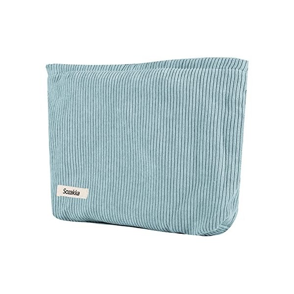 Petite Pochette Maquillage Trousse de Maquillage Tissu Sac à Cosmétiques à Glissière Sacs à Main Portables pour Femmes Trouss