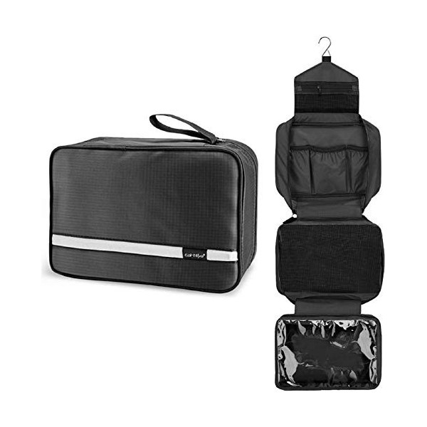 Carttiya Trousse de Toilette Femme Homme Trousse de Toilette Homme Voyage à Suspendre, Trousse Voyage Sac de Toilette Impermé