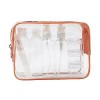 MOCOCITO Trousse de Toilette Transparente + Sac Scellé Refermables 20x20cm par Les règlements EU & UK Bagages à Main | Kit 