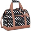 Lekesky Sac de Voyage Femme 33L Rayé avec 1 Trousse de Toilette