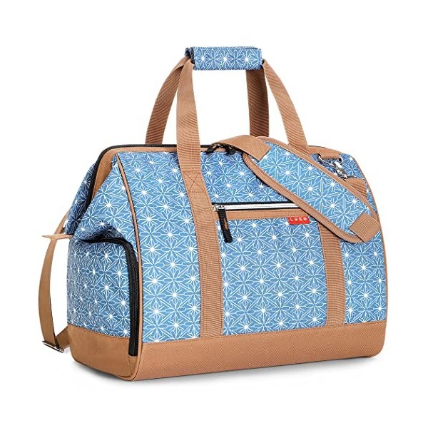 Lekesky Sac de Voyage Femme 33L Rayé avec 1 Trousse de Toilette