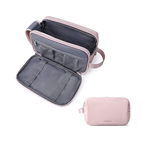 BAGSMART Trousse de Toilette Homme Voyage Accessoires Grande Trousse Toilette Imperméable Trousse Maquillage Femme Sac de Toi