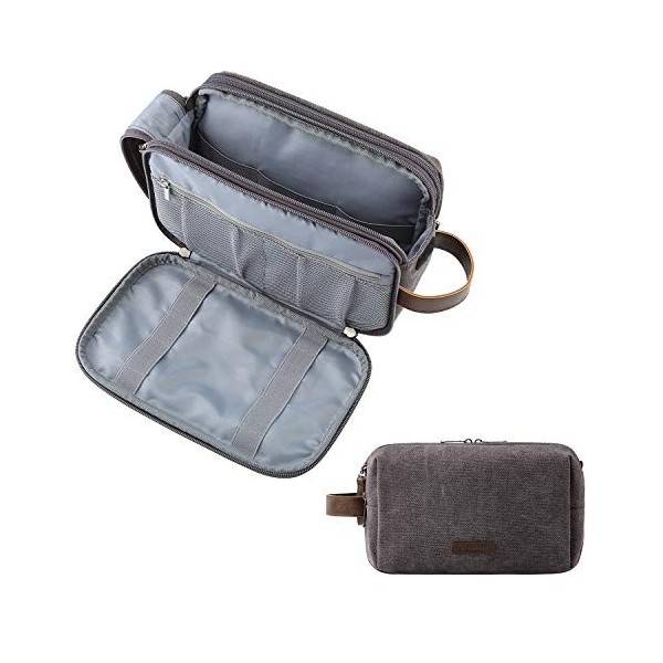 BAGSMART Trousse de Toilette Homme Voyage Accessoires Grande Trousse Toilette Imperméable Trousse Maquillage Femme Sac de Toi...