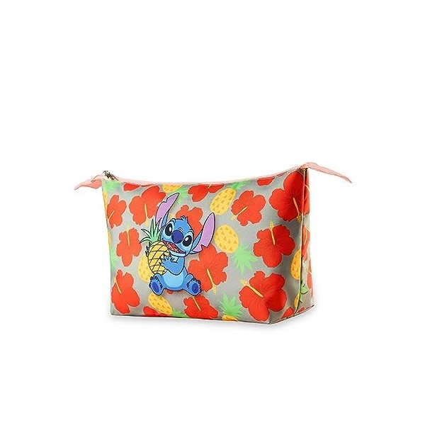 Disney Trousse de Toilette Stitch Pochette Trousse Maquillage Accessoire Voyage Rangement Makeup Bag Vanity Idée Cadeau Fille