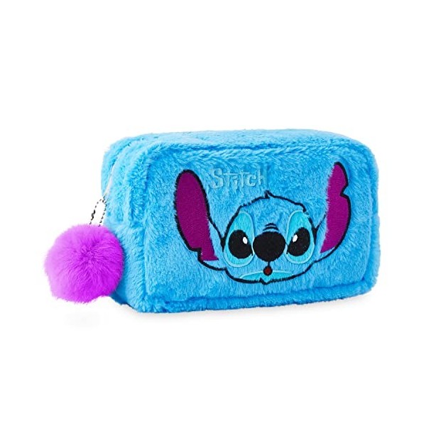 Disney Trousse de Toilette Stitch Pochette Trousse Maquillage Accessoire Voyage Rangement Makeup Bag Vanity Idée Cadeau Fille