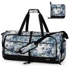 Lekesky Sac de Voyage Femme 80L Rayé avec 1 Trousse de Toilette